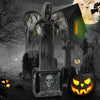 Best Halloween Animatronic Decoration with Light Up Eyes and Shaking Wings
