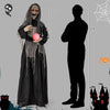 Halloween Animatronics Standing Witch with Light Up Eyes and Magical Ball
