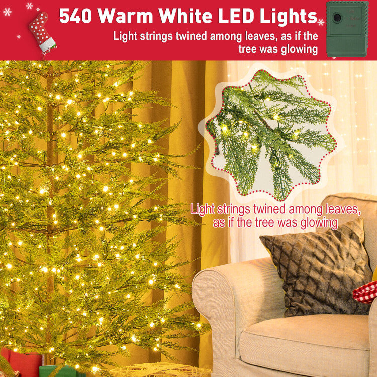 Best Artificial Cypress Christmas Tree with 430 LED Lights