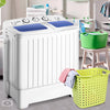 Portable Twin Tub Mini Washing Machine 17.6lbs Compact Washer Spinner Dryer