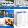 Portable Twin Tub Mini Washing Machine 17.6lbs Compact Washer Spinner Dryer