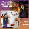 Giant Halloween Witch Decoration with LED Lights Widened Base Sound