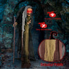 Life Size Animatronic Halloween Witch with Pre-Recorded Phrases