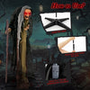Life Size Animatronic Halloween Witch with Pre-Recorded Phrases