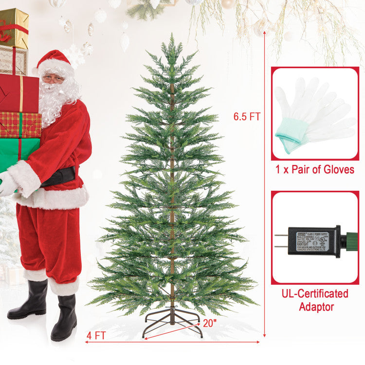 Best Artificial Cypress Christmas Tree with 430 LED Lights