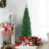 Slim Pencil National Christmas Tree with Metal Stand