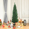Slim Pencil National Christmas Tree with Metal Stand
