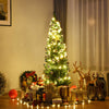 Slim Pencil National Christmas Tree with Metal Stand