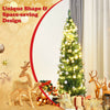 Slim Pencil National Christmas Tree with Metal Stand