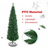 Slim Pencil National Christmas Tree with Metal Stand